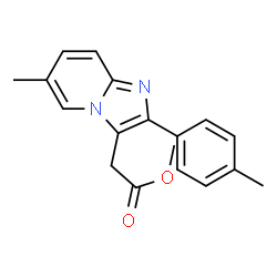 ChemSpider 2D Image | methyl 2-(6-methyl-2-(p-tolyl)imidazo[1,2-a]pyridin-3-yl)acetate | C18H18N2O2