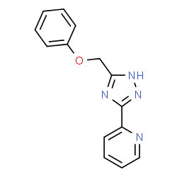 ChemSpider 2D Image | 2-[3-(phenoxymethyl)-1H-1,2,4-triazol-5-yl]pyridine | C14H12N4O