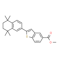 ChemSpider 2D Image | Methyl 2-(5,5,8,8-tetramethyl-5,6,7,8-tetrahydro-2-naphthalenyl)-1-benzothiophene-5-carboxylate | C24H26O2S