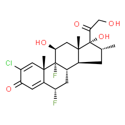 ChemSpider 2D Image | Halometasone | C22H27ClF2O5