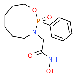 ChemSpider 2D Image | N-Hydroxy-2-(2-oxido-2-phenyl-1,3,2-oxazaphosphonan-3-yl)acetamide | C14H21N2O4P