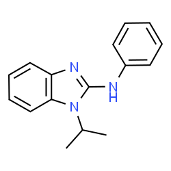 ChemSpider 2D Image | N-phenyl-1-propan-2-yl-2-benzimidazolamine | C16H17N3