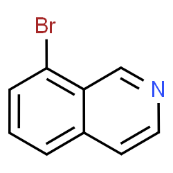 ChemSpider 2D Image | 8-Bromoisoquinoline | C9H6BrN