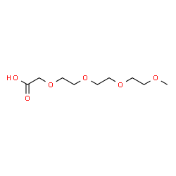 ChemSpider 2D Image | 2,5,8,11-Tetraoxatridecan-13-oic acid | C9H18O6