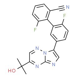 ChemSpider 2D Image | TPA-023B | C21H15F2N5O