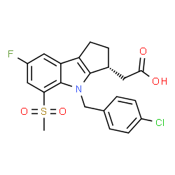 ChemSpider 2D Image | (-)-Laropiprant | C21H19ClFNO4S