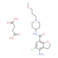 ChemSpider 2D Image | Prucalopride succinate | C22H32ClN3O7