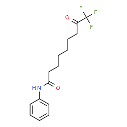 ChemSpider 2D Image | 9,9,9-Trifluoro-8-oxo-N-phenylnonanamide | C15H18F3NO2
