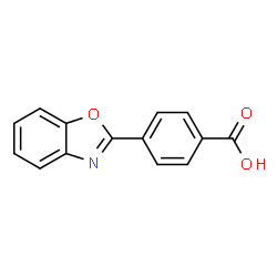 ChemSpider 2D Image | 4-(1,3-Benzoxazol-2-yl)benzoic acid | C14H9NO3