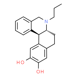 ChemSpider 2D Image | (6aR,12bS)-6-Propyl-5,6,6a,7,8,12b-hexahydrobenzo[a]phenanthridine-10,11-diol | C20H23NO2