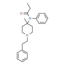 ChemSpider 2D Image | N-[4-Methyl-1-(2-phenylethyl)-4-piperidinyl]-N-phenylpropanamide | C23H30N2O