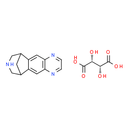 ChemSpider 2D Image | Varenicline tartrate | C17H19N3O6