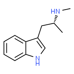 ChemSpider 2D Image | (2R)-1-(1H-Indol-3-yl)-N-methyl-2-propanamine | C12H16N2