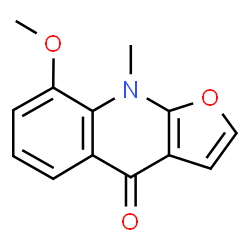 ChemSpider 2D Image | 8-Methoxy-9-methylfuro[2,3-b]quinolin-4(9H)-one | C13H11NO3
