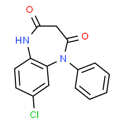 ChemSpider 2D Image | Norclobazam | C15H11ClN2O2