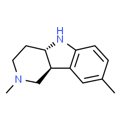 ChemSpider 2D Image | (4aS,9bS)-2,8-Dimethyl-2,3,4,4a,5,9b-hexahydro-1H-pyrido[4,3-b]indole | C13H18N2