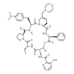 ChemSpider 2D Image | Linopristin | C50H63N9O10