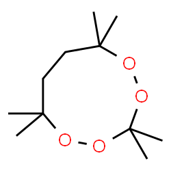 ChemSpider 2D Image | 3,3,6,6,9,9-Hexamethyl-1,2,4,5-tetroxonane | C11H22O4
