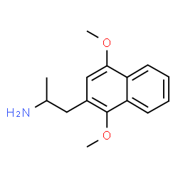 ChemSpider 2D Image | 1-(1,4-Dimethoxy-2-naphthyl)-2-propanamine | C15H19NO2