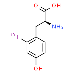 ChemSpider 2D Image | 2-(~131~I)Iodo-L-tyrosine | C9H10131INO3