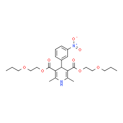 ChemSpider 2D Image | Niludipin | C25H34N2O8