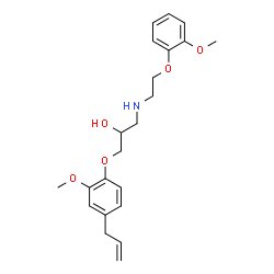 ChemSpider 2D Image | Eugenodilol | C22H29NO5