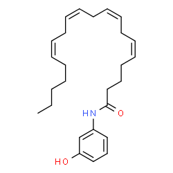 ChemSpider 2D Image | N-(3-hydroxyphenyl)-Arachidonoyl amide | C26H37NO2
