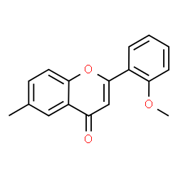 ChemSpider 2D Image | 2-(2-methoxyphenyl)-6-methylchromen-4-one | C17H14O3