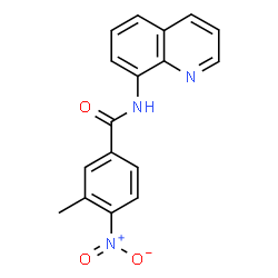 ChemSpider 2D Image | 3-Methyl-4-nitro-N-(8-quinolinyl)benzamide | C17H13N3O3