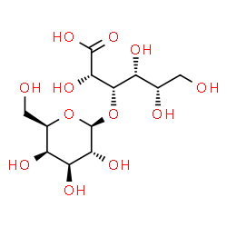 ChemSpider 2D Image | 3-O-beta-D-Galactopyranosyl-L-gulonic acid | C12H22O12