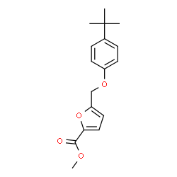 ChemSpider 2D Image | Methyl 5-[(4-tert-butylphenoxy)methyl]-2-furoate | C17H20O4