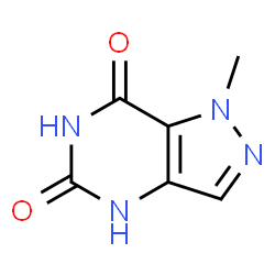 ChemSpider 2D Image | 1-Methyl-1H-pyrazolo[4,3-d]pyrimidine-5,7(4H,6H)-dione | C6H6N4O2