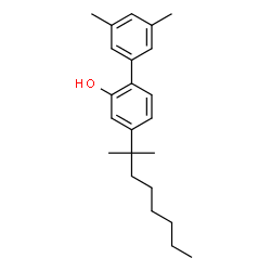ChemSpider 2D Image | 3',5'-Dimethyl-4-(2-methyl-2-octanyl)-2-biphenylol | C23H32O