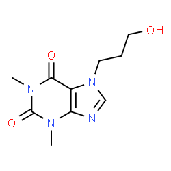 ChemSpider 2D Image | 7-(3-Hydroxypropyl)theophylline | C10H14N4O3
