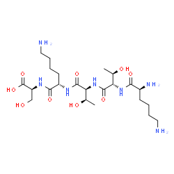 ChemSpider 2D Image | LYSYLTHREONYLTHREONYLLYSYLSERINE | C23H45N7O9