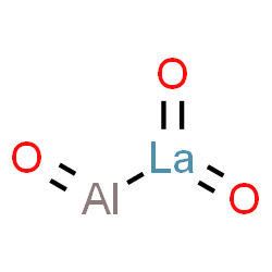 ChemSpider 2D Image | Trioxolanthanumaluminium(La-Al) | AlLaO3