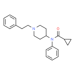 ChemSpider 2D Image | N-Phenyl-N-[1-(2-phenylethyl)-4-piperidinyl]cyclopropanecarboxamide | C23H28N2O