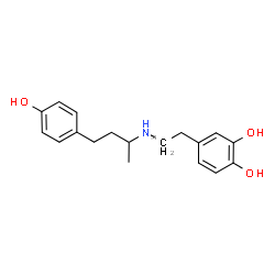 ChemSpider 2D Image | 4-[2-{[4-(4-Hydroxyphenyl)-2-butanyl]amino}(2-~14~C)ethyl]-1,2-benzenediol | C1714CH23NO3