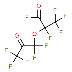 ChemSpider 2D Image | 2,3,3,3-Tetrafluoro-2-(1,1,3,3,3-pentafluoro-2-oxopropoxy)propanoyl fluoride | C6F10O3