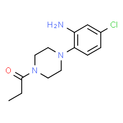 ChemSpider 2D Image | 1-[4-(2-Amino-4-chlorophenyl)-1-piperazinyl]-1-propanone | C13H18ClN3O