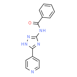 ChemSpider 2D Image | N-[5-(4-Pyridinyl)-1H-1,2,4-triazol-3-yl]benzamide | C14H11N5O