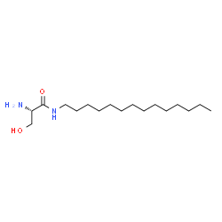 ChemSpider 2D Image | N-Tetradecyl-L-serinamide | C17H36N2O2