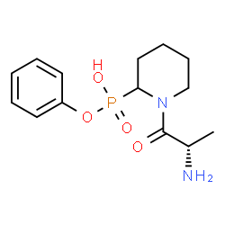 ChemSpider 2D Image | Phenyl hydrogen [1-(L-alanyl)-2-piperidinyl]phosphonate | C14H21N2O4P