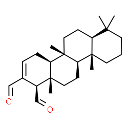 ChemSpider 2D Image | (1R,4aS,4bR,6aS,10aS,10bR,12aS)-4b,7,7,10a,12a-Pentamethyl-1,4,4a,4b,5,6,6a,7,8,9,10,10a,10b,11,12,12a-hexadecahydro-1,2-chrysenedicarbaldehyde | C25H38O2