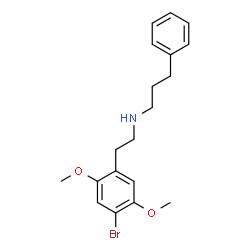 ChemSpider 2D Image | N-[2-(4-Bromo-2,5-dimethoxyphenyl)ethyl]-3-phenyl-1-propanamine | C19H24BrNO2
