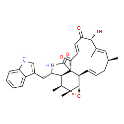 ChemSpider 2D Image | (1E,4S,5E,7R,9E,11aR,14S,14aR,15S,15aR,16aS,16bR)-7-Hydroxy-14-(1H-indol-3-ylmethyl)-4,6,15,15a-tetramethyl(~18~O)-4,7,14,14a,15,15a,16a,16b-octahydro-3H-cyclotrideca[d]oxireno[f]isoindole-8,11,12(13H
)-trione | C32H36N2O418O