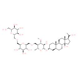 ChemSpider 2D Image | (2S,3R,4R,5S,6R)-2-({[(2R,3R,4S,5R,6R)-5-Hydroxy-6-({(3S,5S,8R,9S,10S,13R,14S,17S)-14-hydroxy-17-[(1R)-1-hydroxyethyl]-10,13-dimethylhexadecahydro-1H-cyclopenta[a]phenanthren-3-yl}oxy)-4-methoxy-2-met
hyltetrahydro-2H-pyran-3-yl]methoxy}methyl)-6-({[(2S,3R,4S,5S,6R)-3,4,5-trihydroxy-6-(hydroxymethyl)tetrahydro-2H-pyran-2-yl]methoxy}methyl)tetrahydro-2H-pyran-3,4,5-triol | C43H74O17