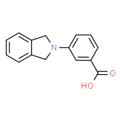 ChemSpider 2D Image | 3-(isoindolin-2-yl)benzoic acid | C15H13NO2