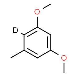 ChemSpider 2D Image | 1,5-Dimethoxy-3-methyl(2-~2~H)benzene | C9H11DO2