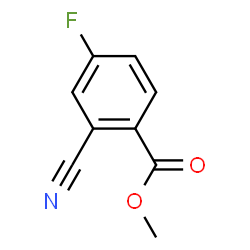 ChemSpider 2D Image | Methyl 2-cyano-4-fluorobenzoate | C9H6FNO2